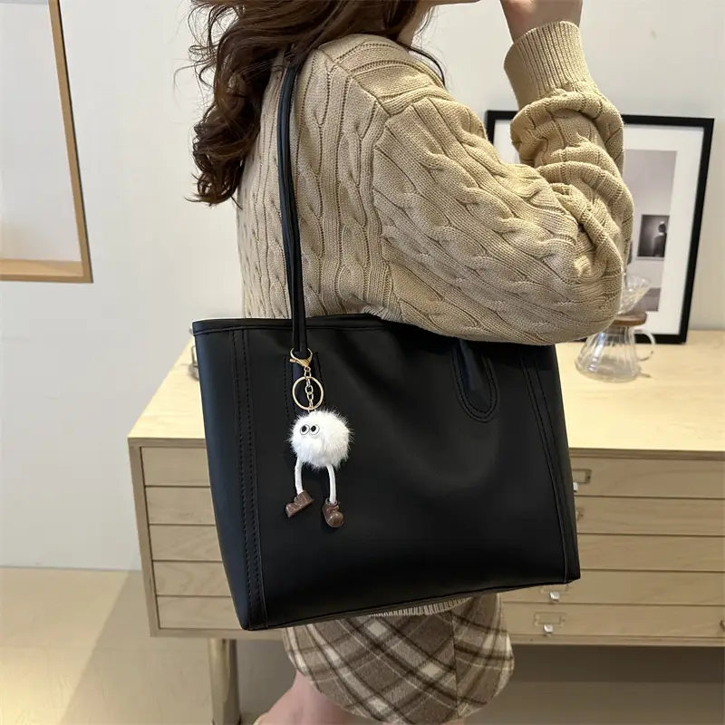 Women's PU Leather Shoulder Bag Brown 2024 Commuter