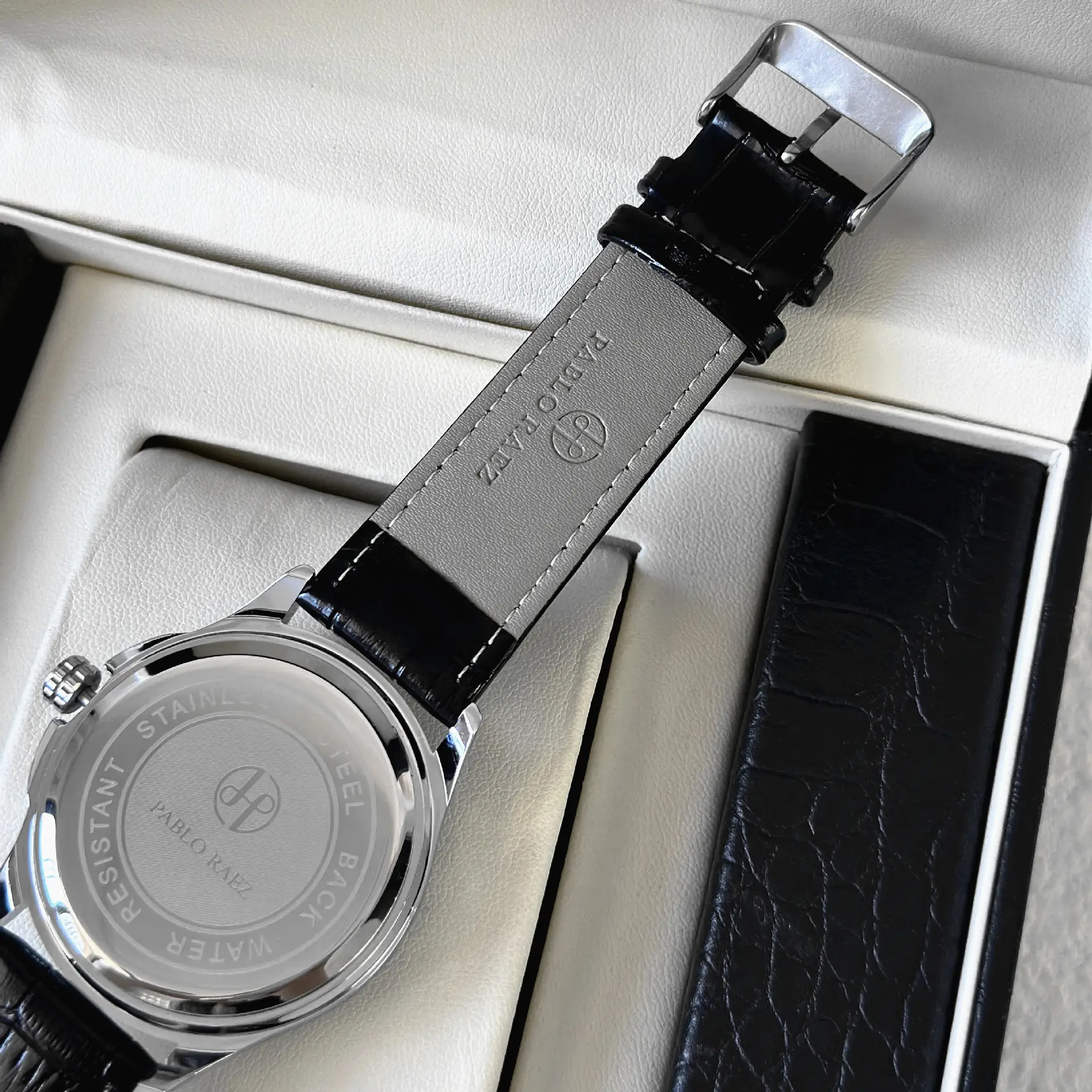 Men's Silver Watch with Second Sweep Movement - Image 8