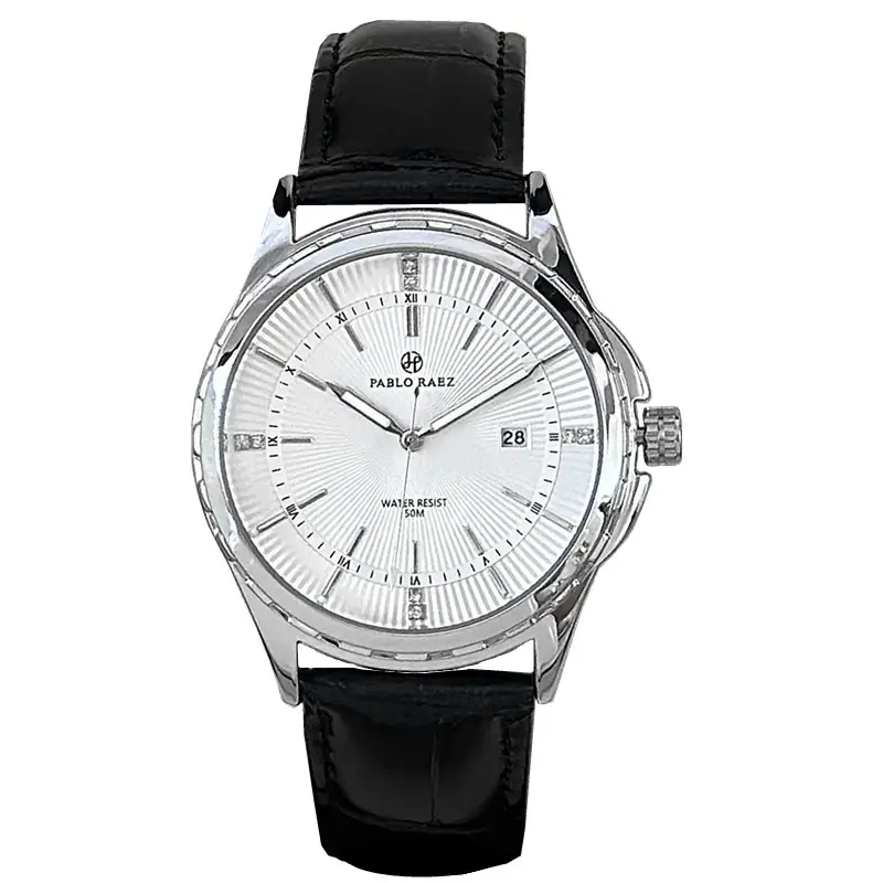Men's Silver Watch with Second Sweep Movement - Image 9