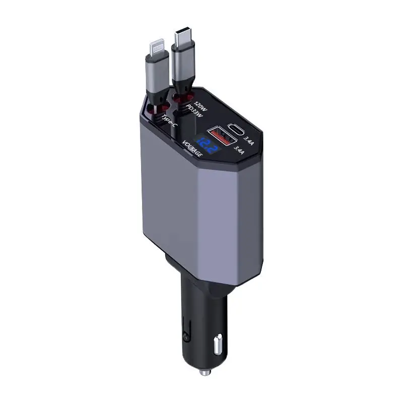 120W Super Fast Car Charger for Apple Huawei Xiaomi Mobile - Image 7