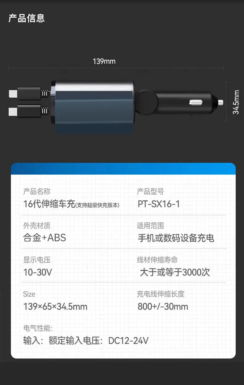 120W Super Fast Car Charger for Apple Huawei Xiaomi Mobile — feature 15