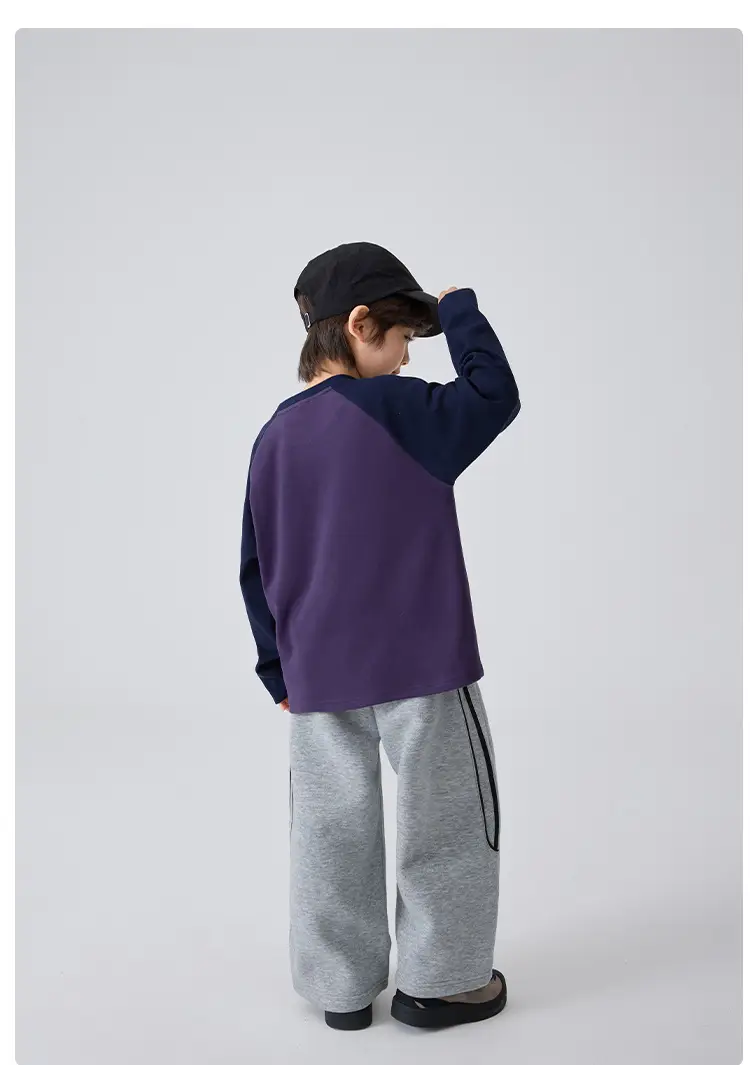 Haima's Boys' Green Raglan Sleeve Thermal Winter Top — feature 13