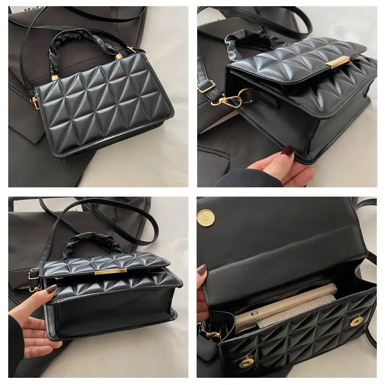 Black Quilted Women's Shoulder Bag 2024 — feature 8