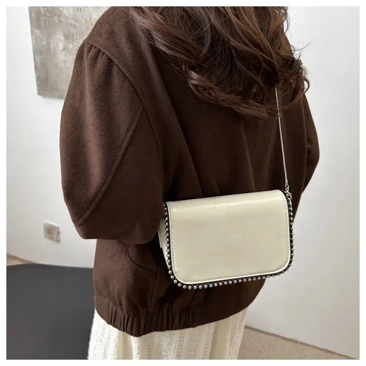 Vintage Rivet Bag Women's Black 2024 Winter — feature 16