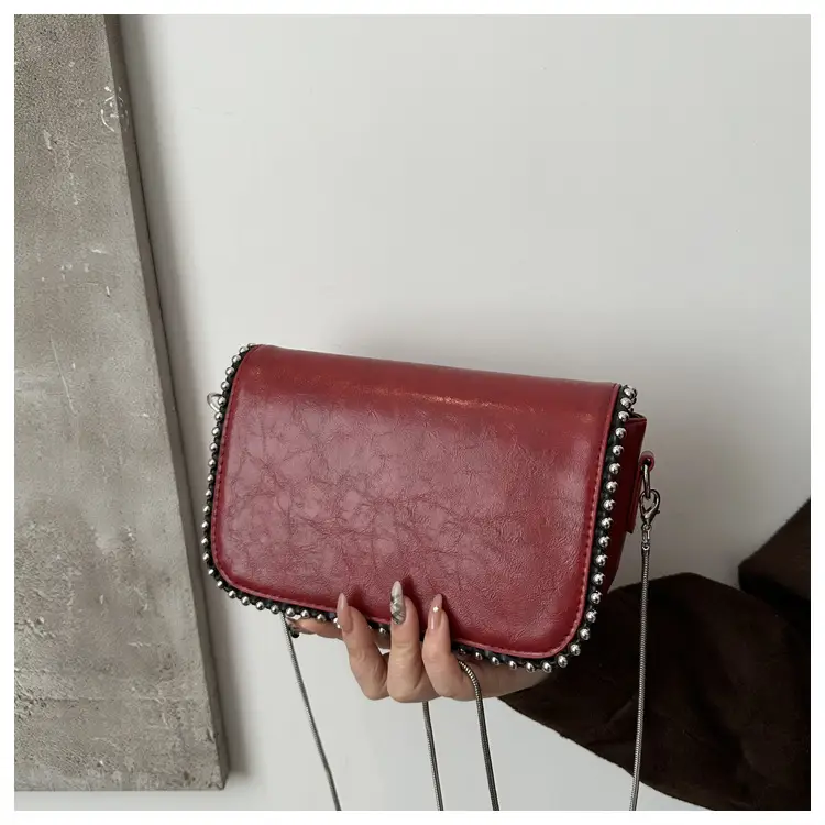 Vintage Rivet Bag Women's Black 2024 Winter — feature 17