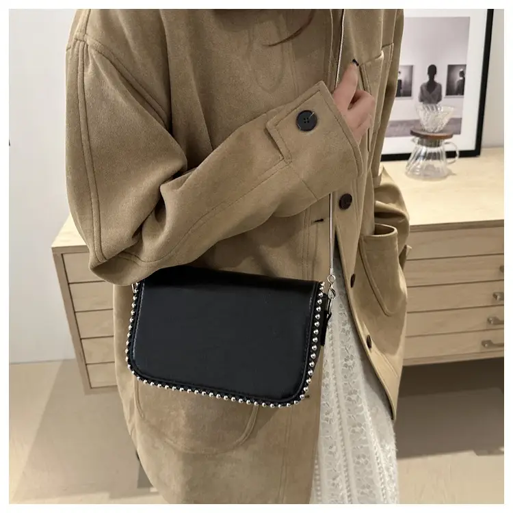Vintage Rivet Bag Women's Black 2024 Winter — feature 25