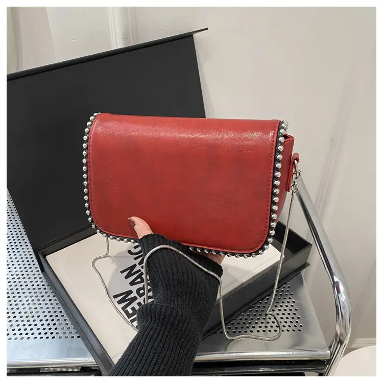Vintage Rivet Bag Women's Black 2024 Winter — feature 9