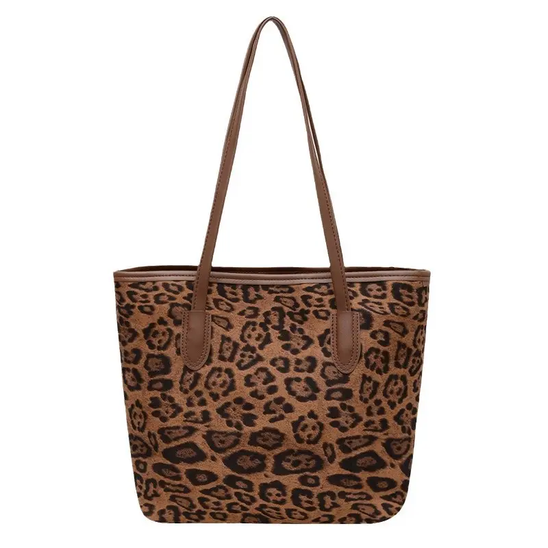 Leopard Print Large Capacity Women's Tote Bag 2024
