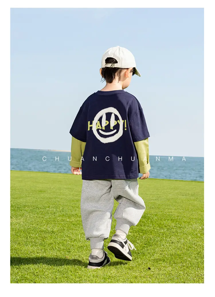 Kids Pink T-Shirt with Smiley Design for Boys — feature 14