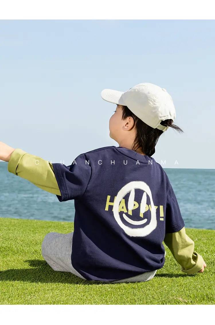 Kids Pink T-Shirt with Smiley Design for Boys — feature 18