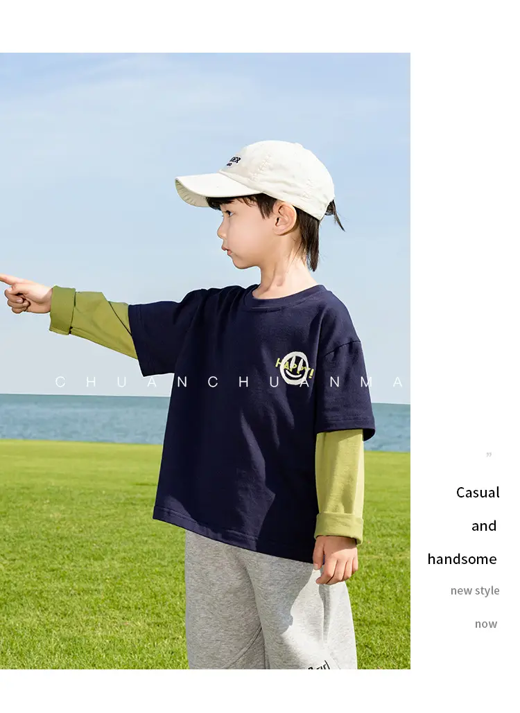Kids Pink T-Shirt with Smiley Design for Boys — feature 19