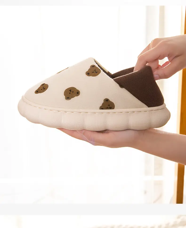 Women's Cotton Slippers Orange Orange Postpartum Autumn Winter — feature 9