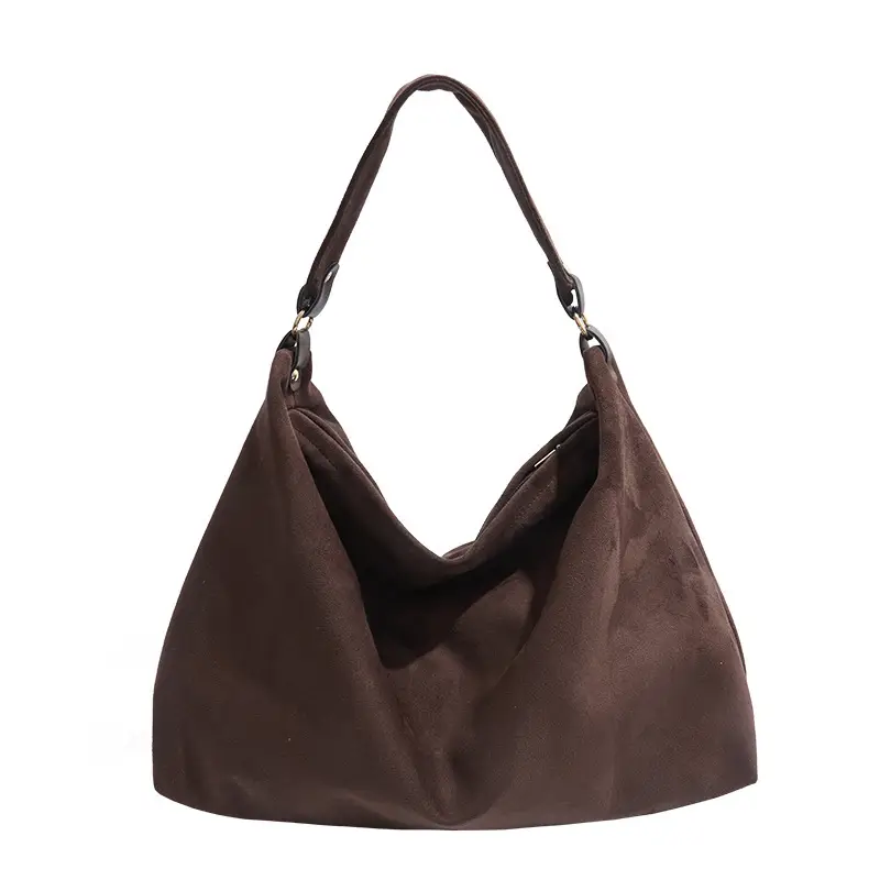 2026 Women's Retro Suede Shoulder Bag Large Capacity - Image 8