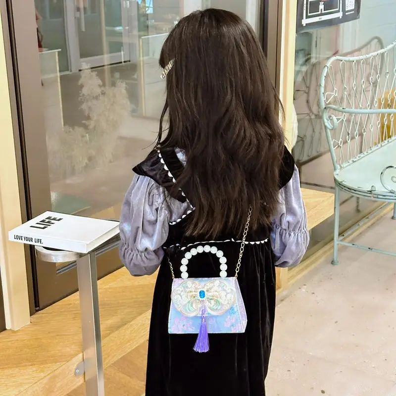 Cute Princess Pearl Shoulder Bag for Girls - Image 18