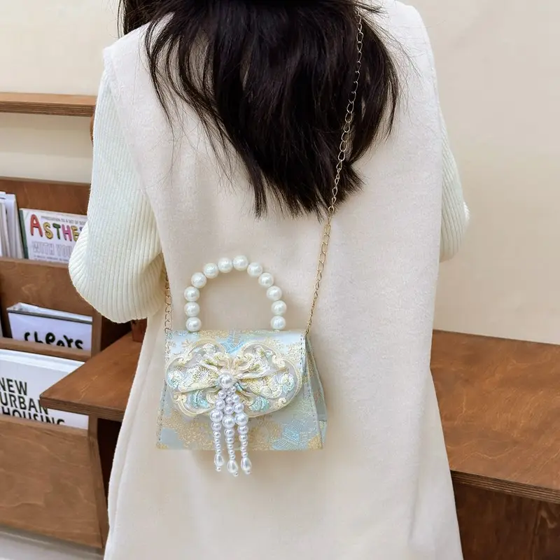 Cute Princess Pearl Shoulder Bag for Girls - Image 19