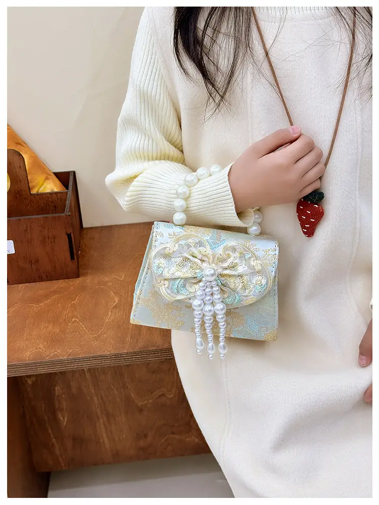 Cute Princess Pearl Shoulder Bag for Girls — feature 11