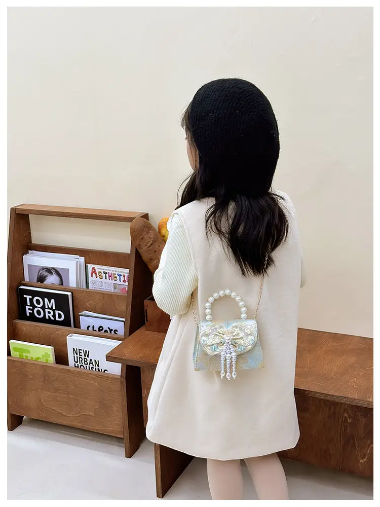 Cute Princess Pearl Shoulder Bag for Girls — feature 13