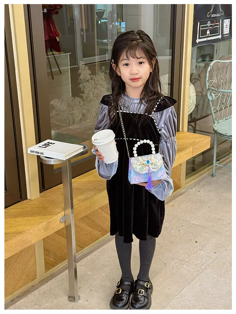 Cute Princess Pearl Shoulder Bag for Girls — feature 20