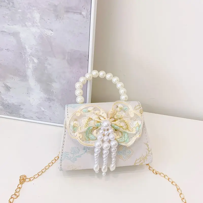 Cute Princess Pearl Shoulder Bag for Girls - Image 10