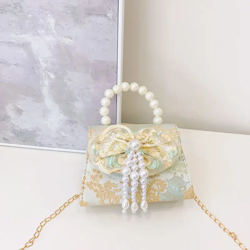 Cute Princess Pearl Shoulder Bag for Girls - Image 14