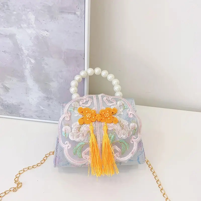 Cute Princess Pearl Shoulder Bag for Girls - Image 15