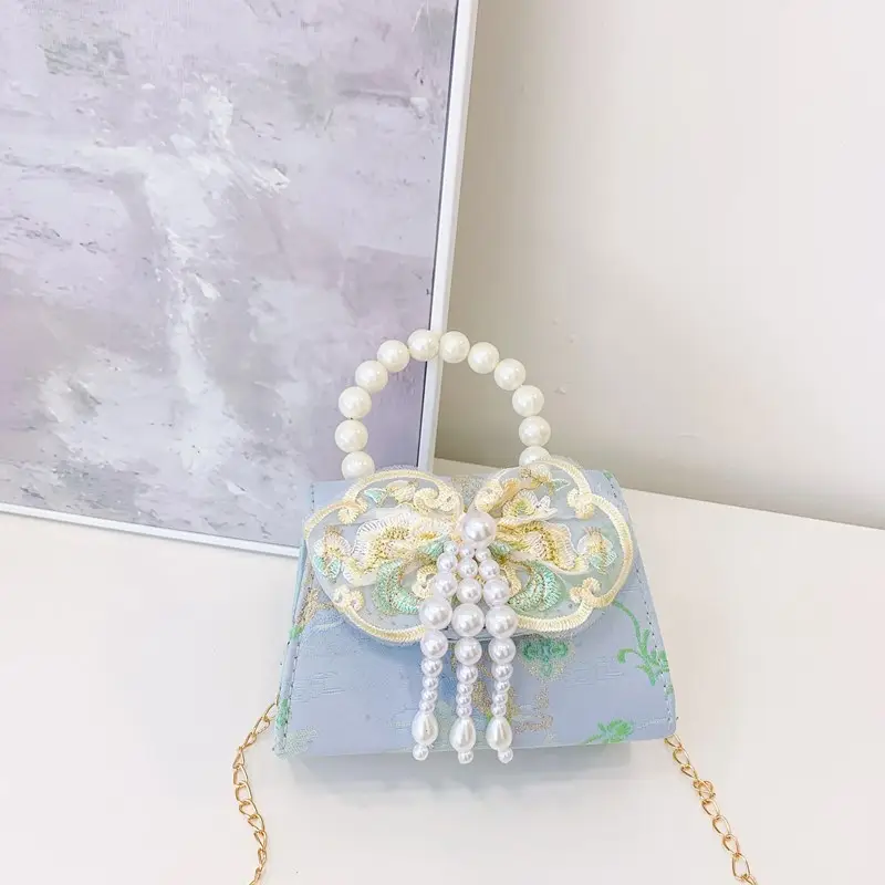 Cute Princess Pearl Shoulder Bag for Girls - Image 9