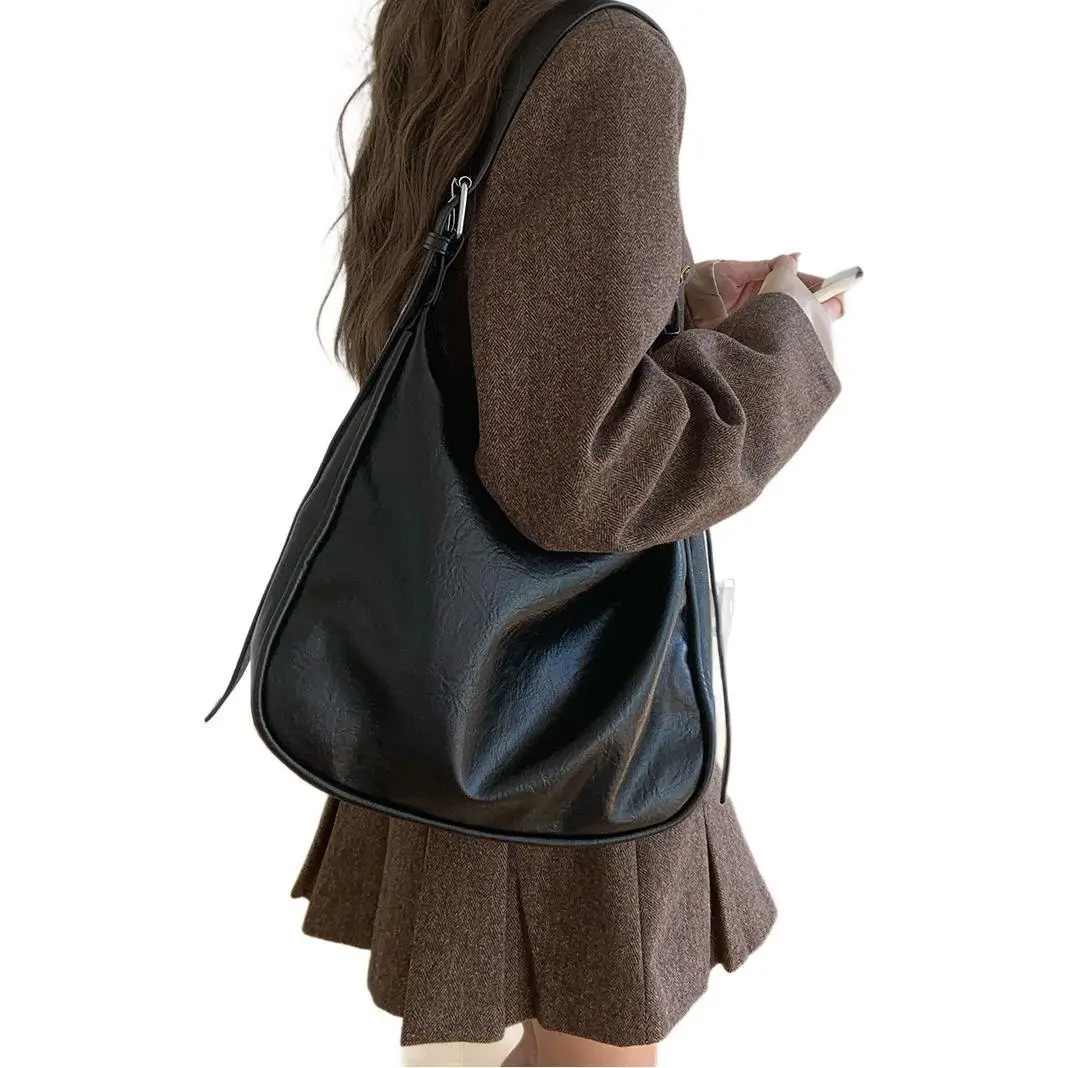 Retro Brown Leather Shoulder Bag for Women 2026 - Image 7