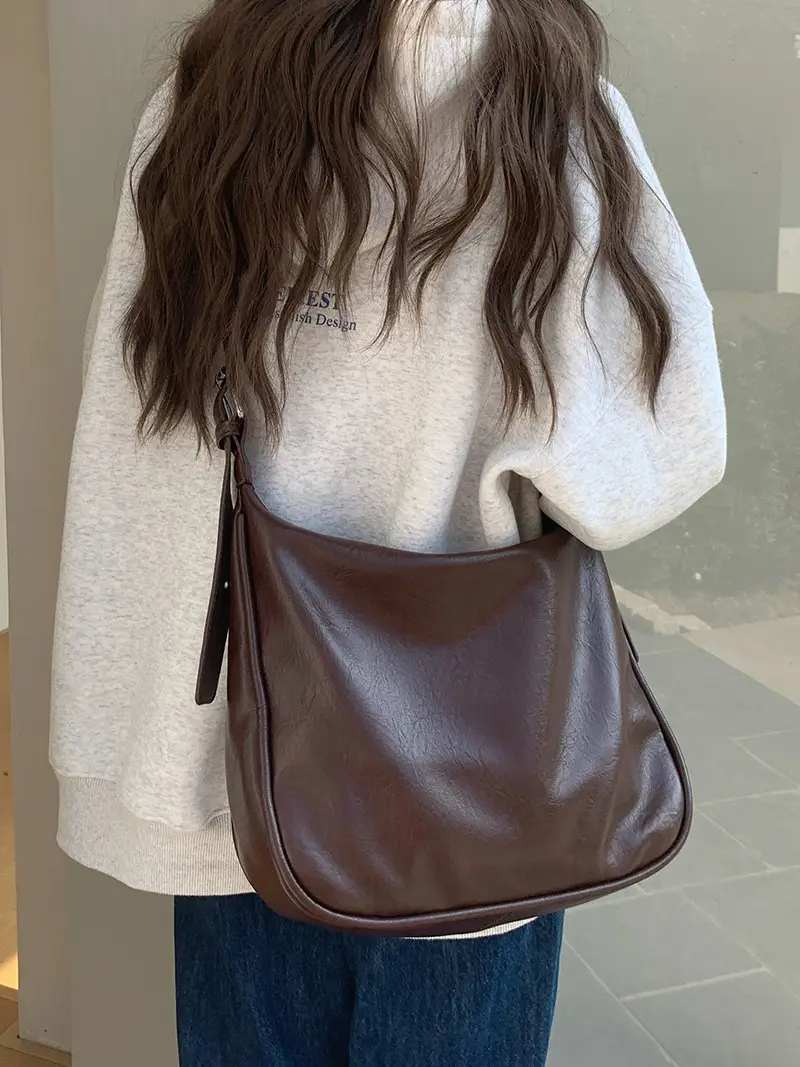 Retro Brown Leather Shoulder Bag for Women 2026 — feature 10