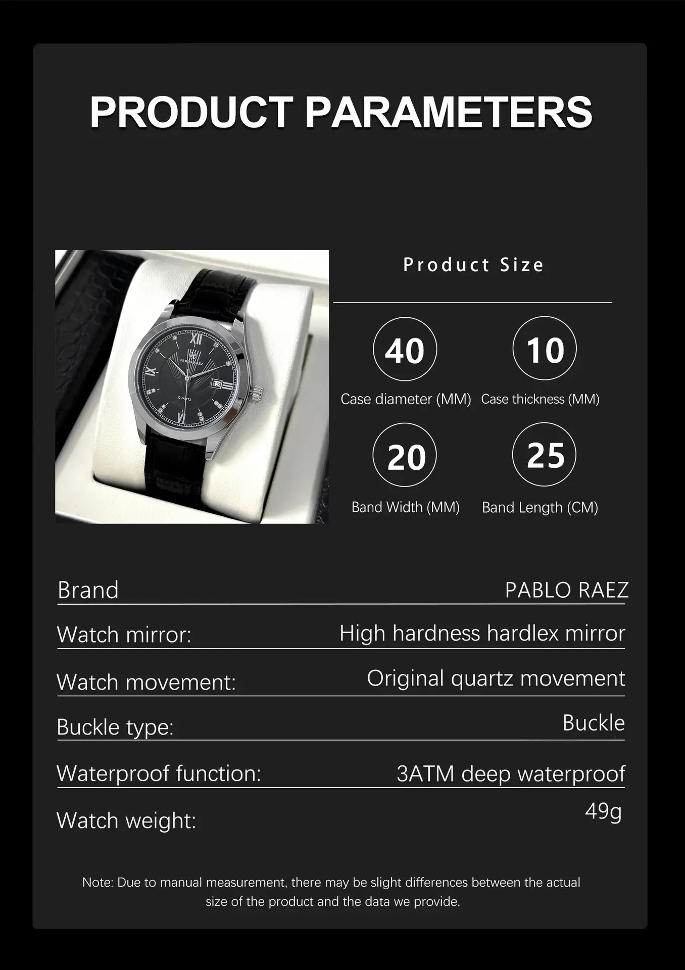 Pablo Raez Brown Men's Watch with Rose Gold Strap — feature 24
