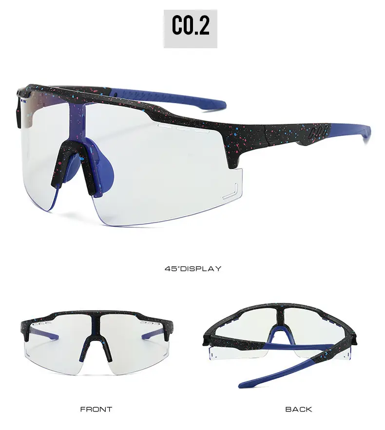 Men Women Night Running Sunglasses Photochromic Black Frame β feature 12