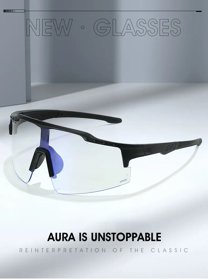 Men Women Night Running Sunglasses Photochromic Black Frame β feature 5