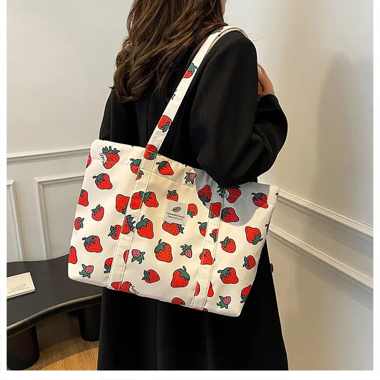 Women's Printed Nylon Shoulder Bags Large Capacity 2024 — feature 13