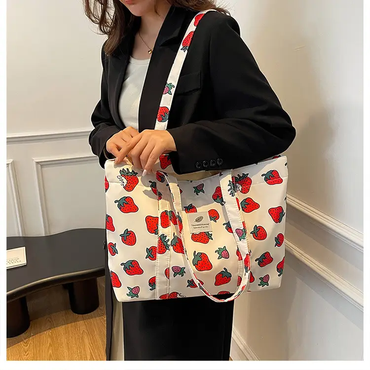 Women's Printed Nylon Shoulder Bags Large Capacity 2024 — feature 15