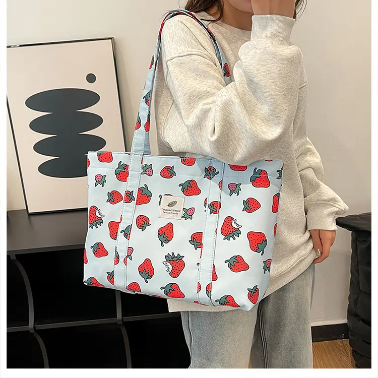 Women's Printed Nylon Shoulder Bags Large Capacity 2024 — feature 17