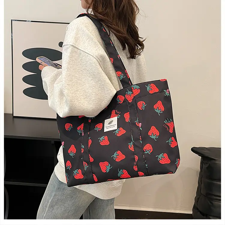 Women's Printed Nylon Shoulder Bags Large Capacity 2024 — feature 20