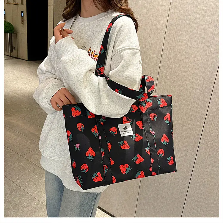 Women's Printed Nylon Shoulder Bags Large Capacity 2024 — feature 21