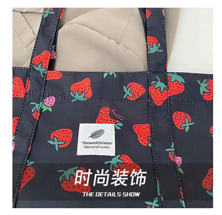 Women's Printed Nylon Shoulder Bags Large Capacity 2024 — feature 7