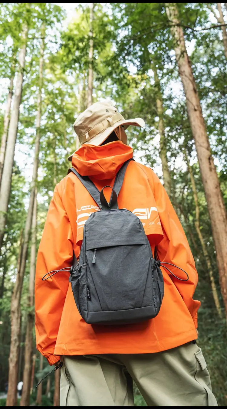 Men Women Black Multi Functional Backpack Shoulder Crossbody — feature 17