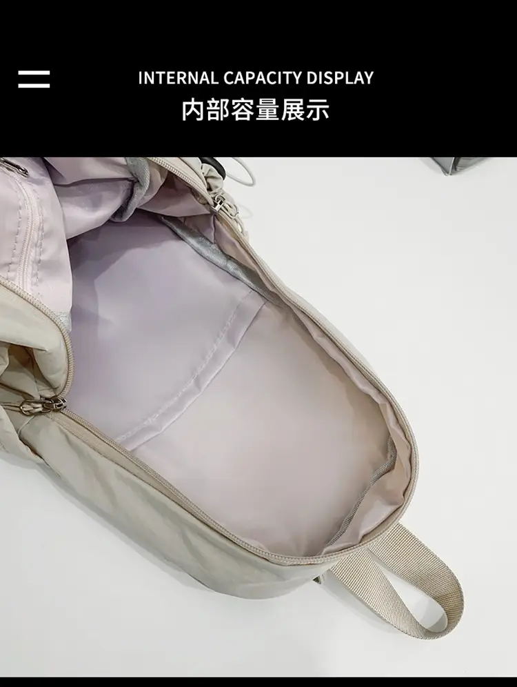 Men Women Black Multi Functional Backpack Shoulder Crossbody — feature 20
