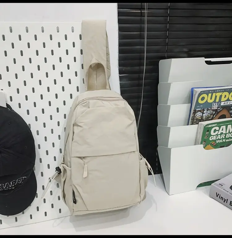 Men Women Black Multi Functional Backpack Shoulder Crossbody - Image 3