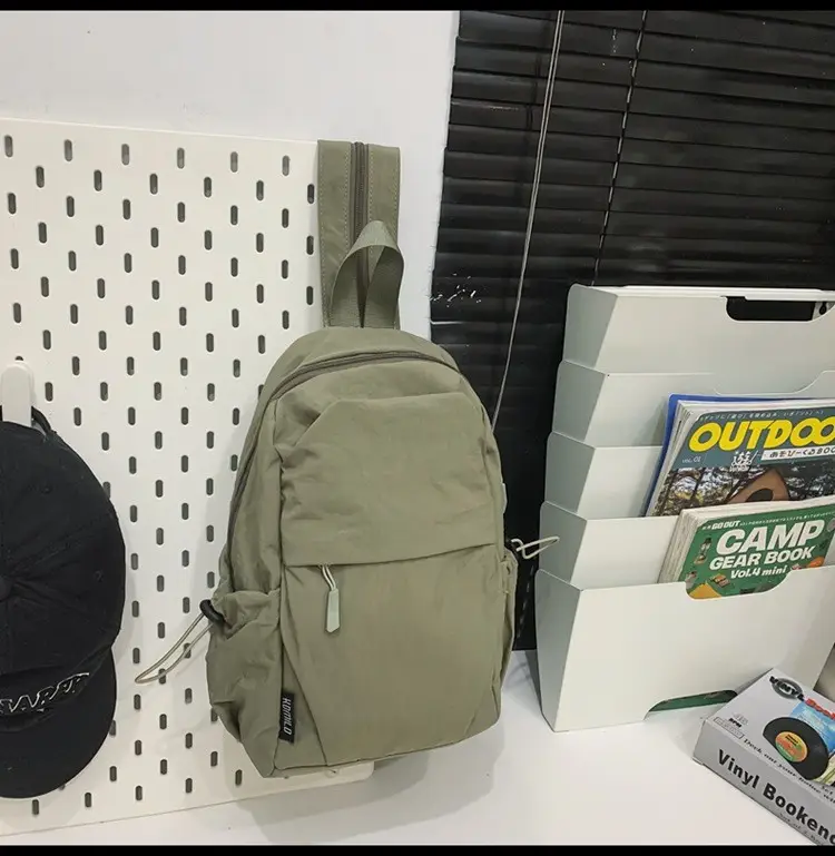 Men Women Black Multi Functional Backpack Shoulder Crossbody - Image 6