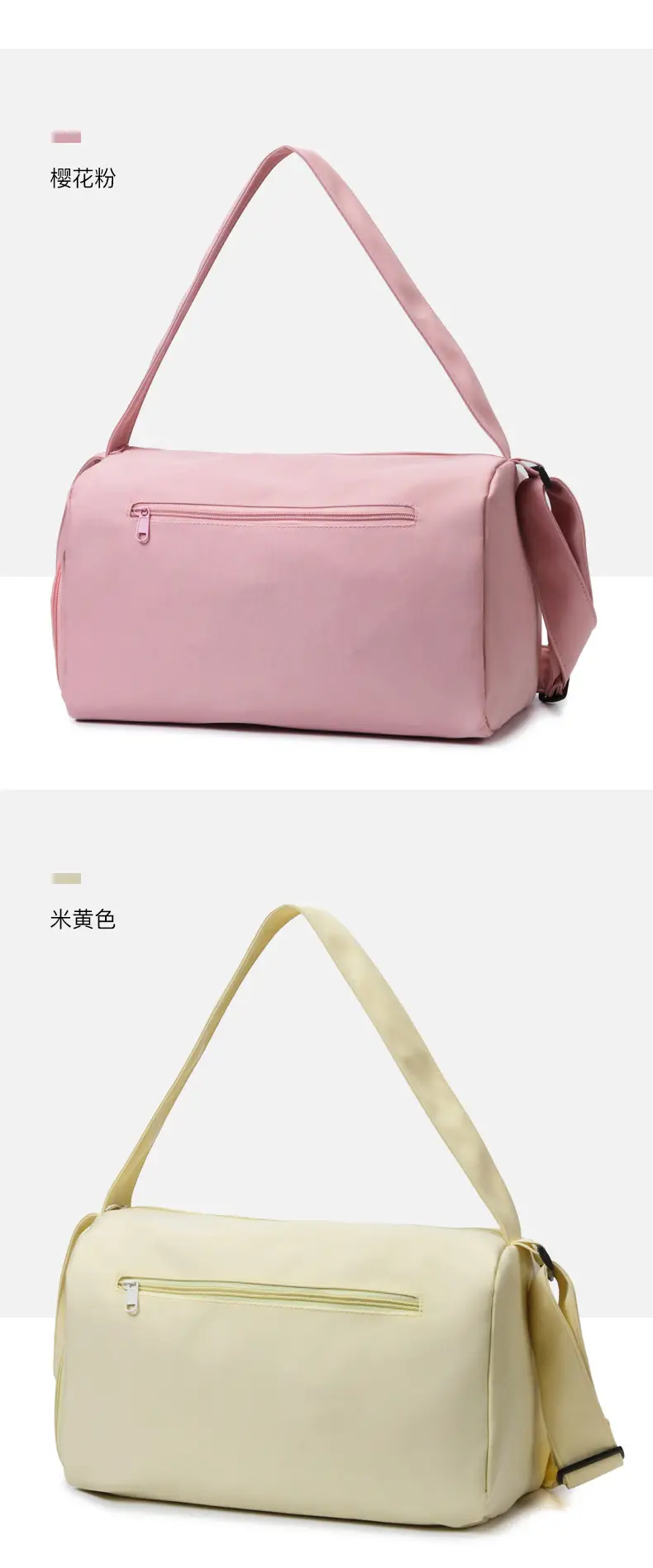 Lightweight Travel Bag New Large Capacity Portable Single Shoulder Storage Bag Printed Logo Sports Fitness Bag — feature 18