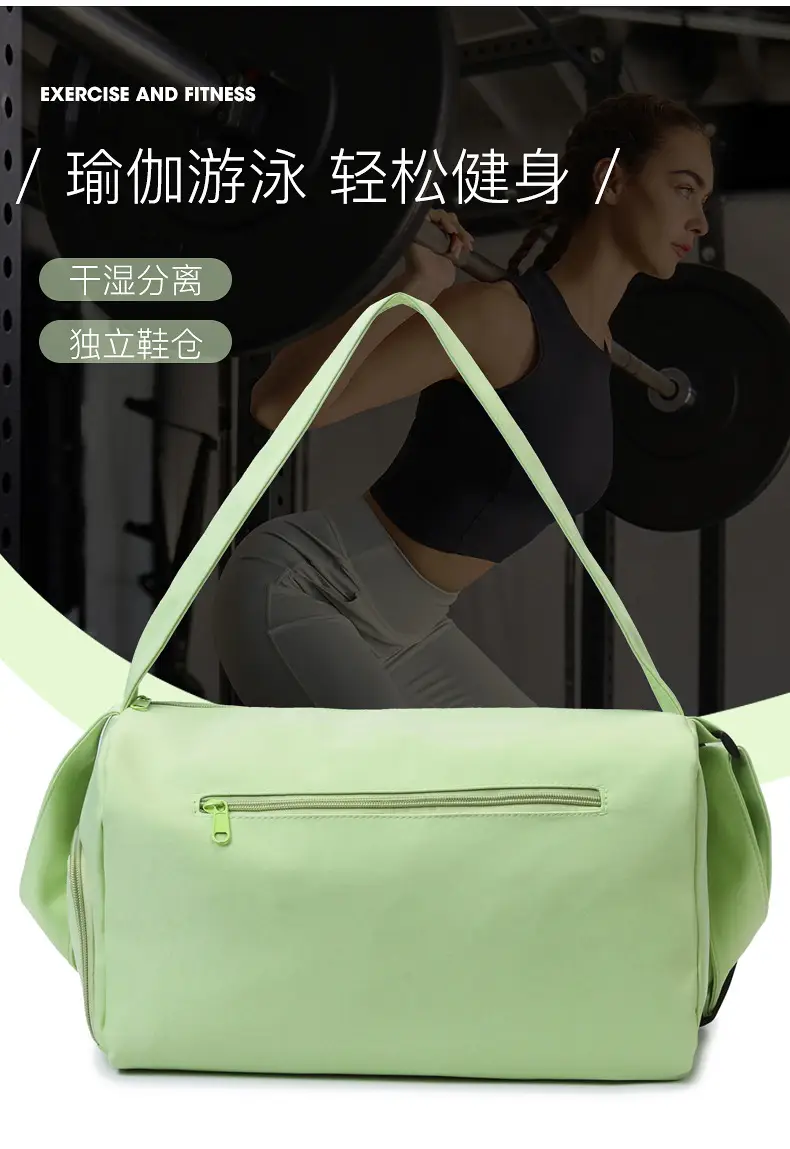 Lightweight Travel Bag New Large Capacity Portable Single Shoulder Storage Bag Printed Logo Sports Fitness Bag — feature 2