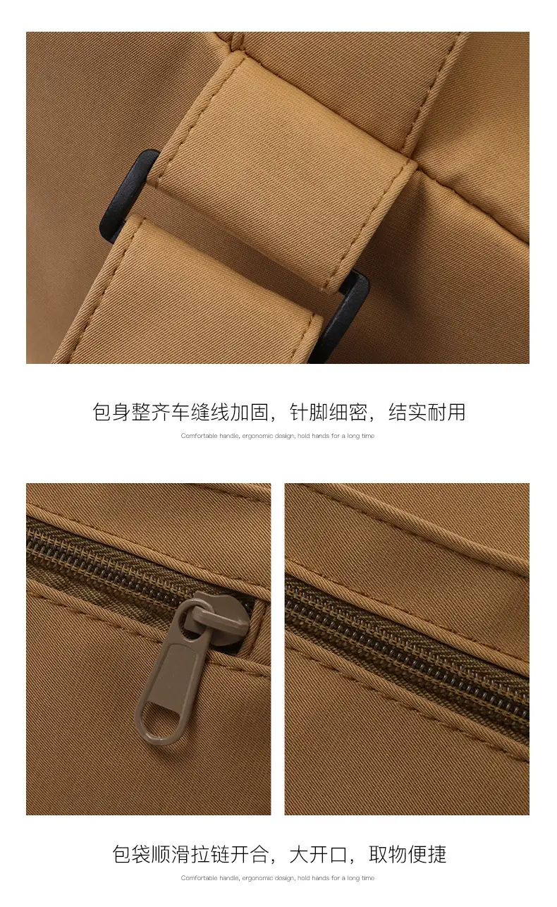 Lightweight Travel Bag New Large Capacity Portable Single Shoulder Storage Bag Printed Logo Sports Fitness Bag — feature 22
