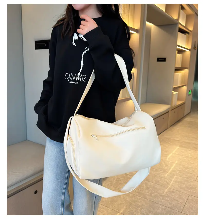 Lightweight Travel Bag New Large Capacity Portable Single Shoulder Storage Bag Printed Logo Sports Fitness Bag — feature 29