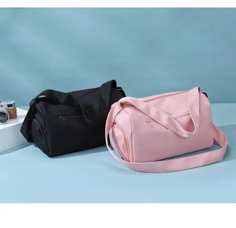 Lightweight Travel Bag New Large Capacity Portable Single Shoulder Storage Bag Printed Logo Sports Fitness Bag — feature 9
