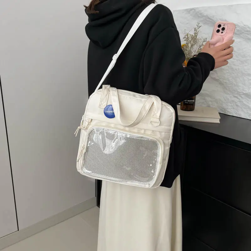 Transparent Korean Style Shoulder Bag Large Capacity