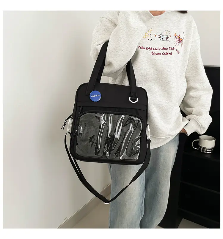 Transparent Korean Style Shoulder Bag Large Capacity — feature 19