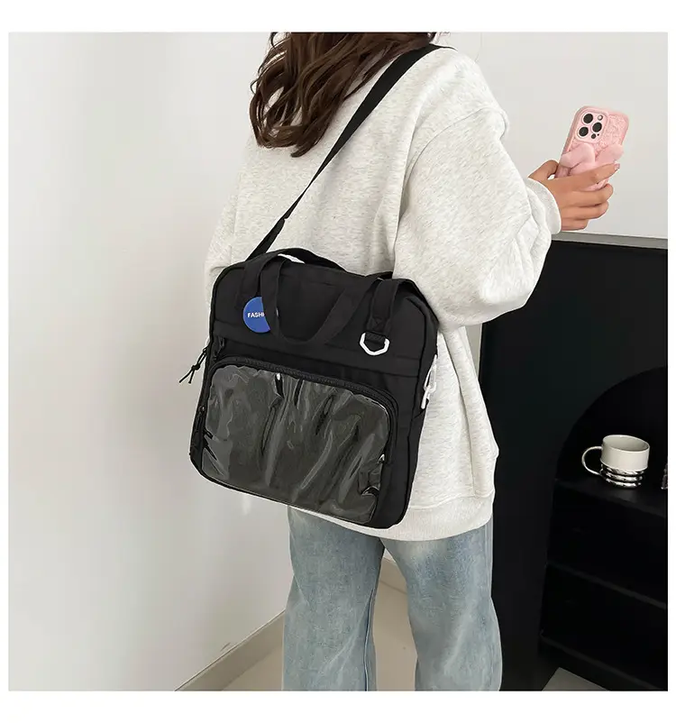 Transparent Korean Style Shoulder Bag Large Capacity — feature 21