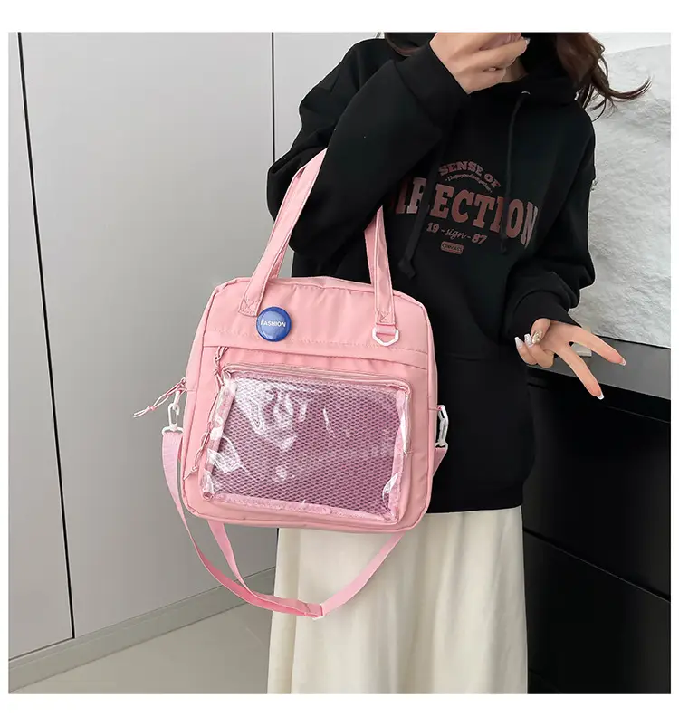 Transparent Korean Style Shoulder Bag Large Capacity — feature 23